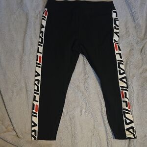 Fila Black womens capri Leggings